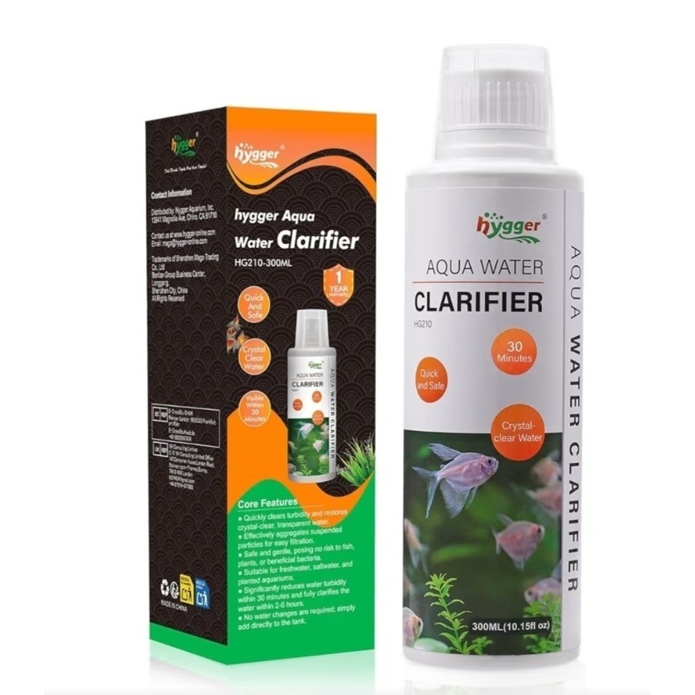hygger Aquarium Water Bio-Clarifier  for Freshwater and Saltwater Tanks 500ML